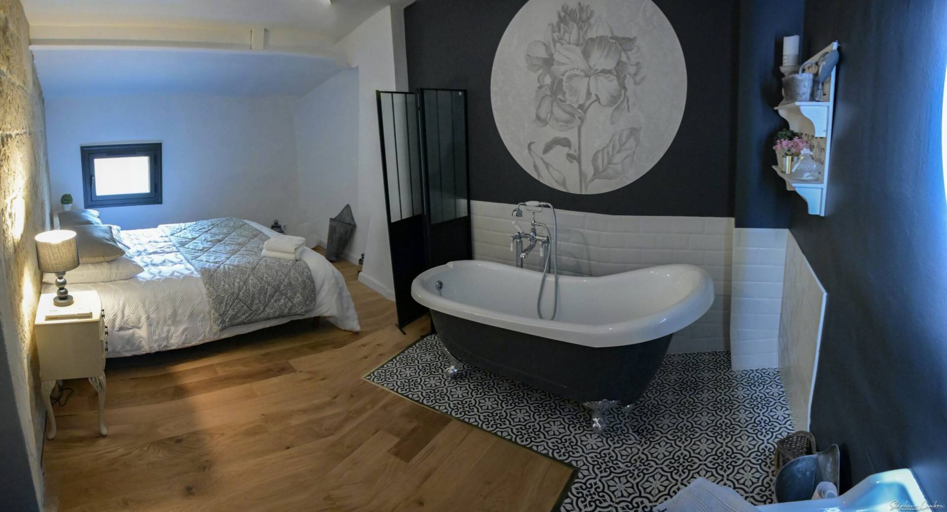 Chambre avec baignoire Suite Bergamote